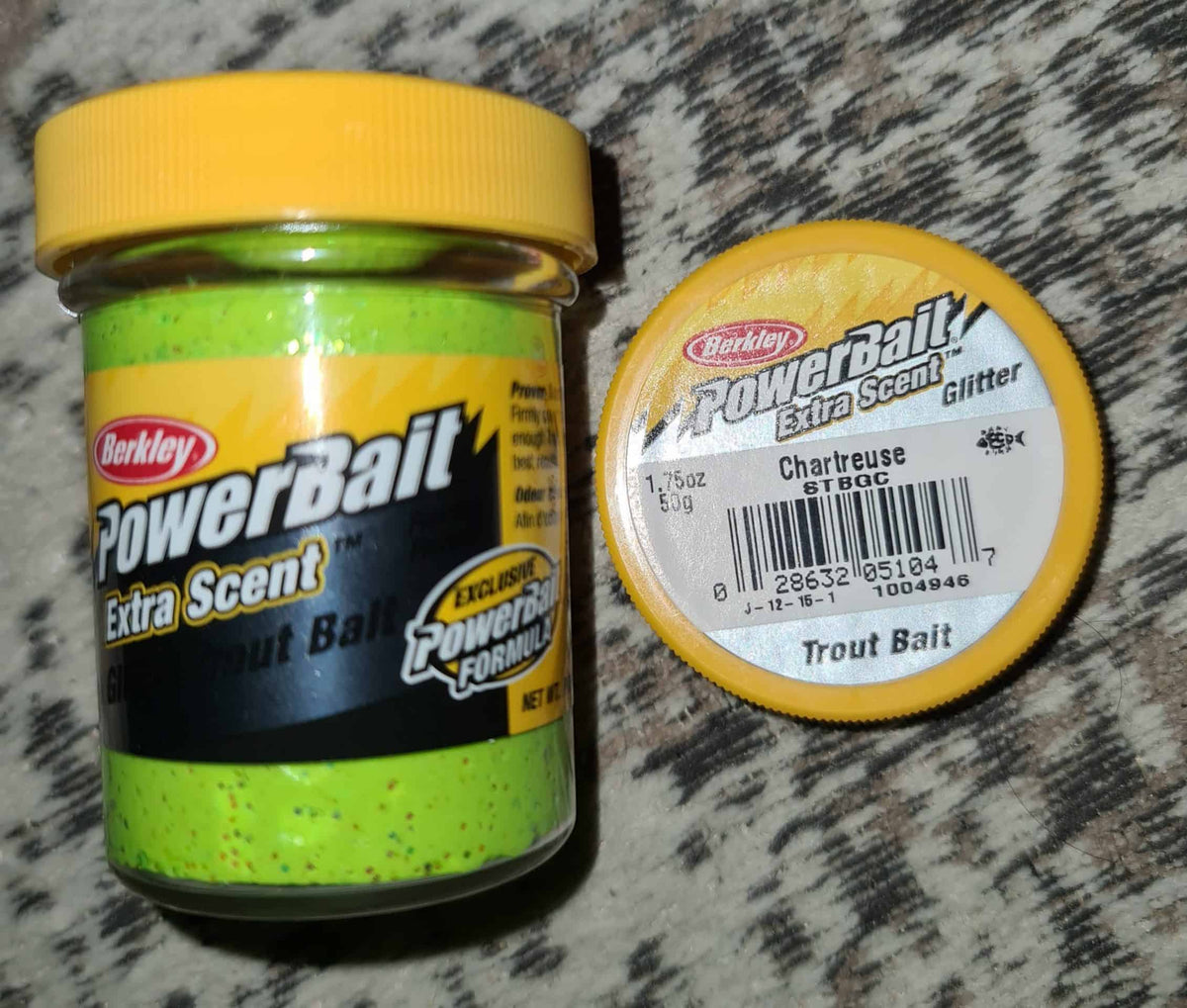 Berkley Powerbait Chartreuse mit Glitter