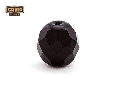 Glasperlen 6 mm facettiert - Black (10 Stk.)