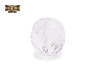 Glasperlen 6 mm facettiert - Clear (10 Stk.)