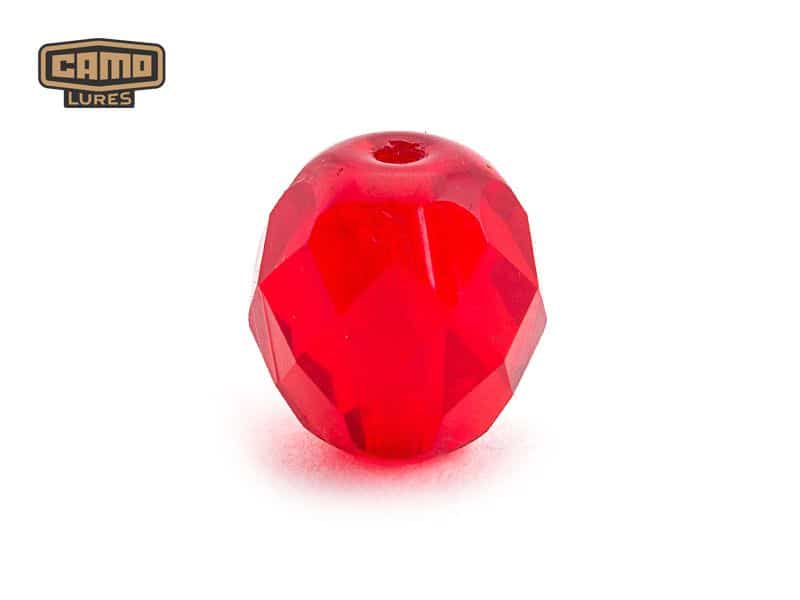 Glasperlen 6 mm facettiert - Ruby (10 Stk.)