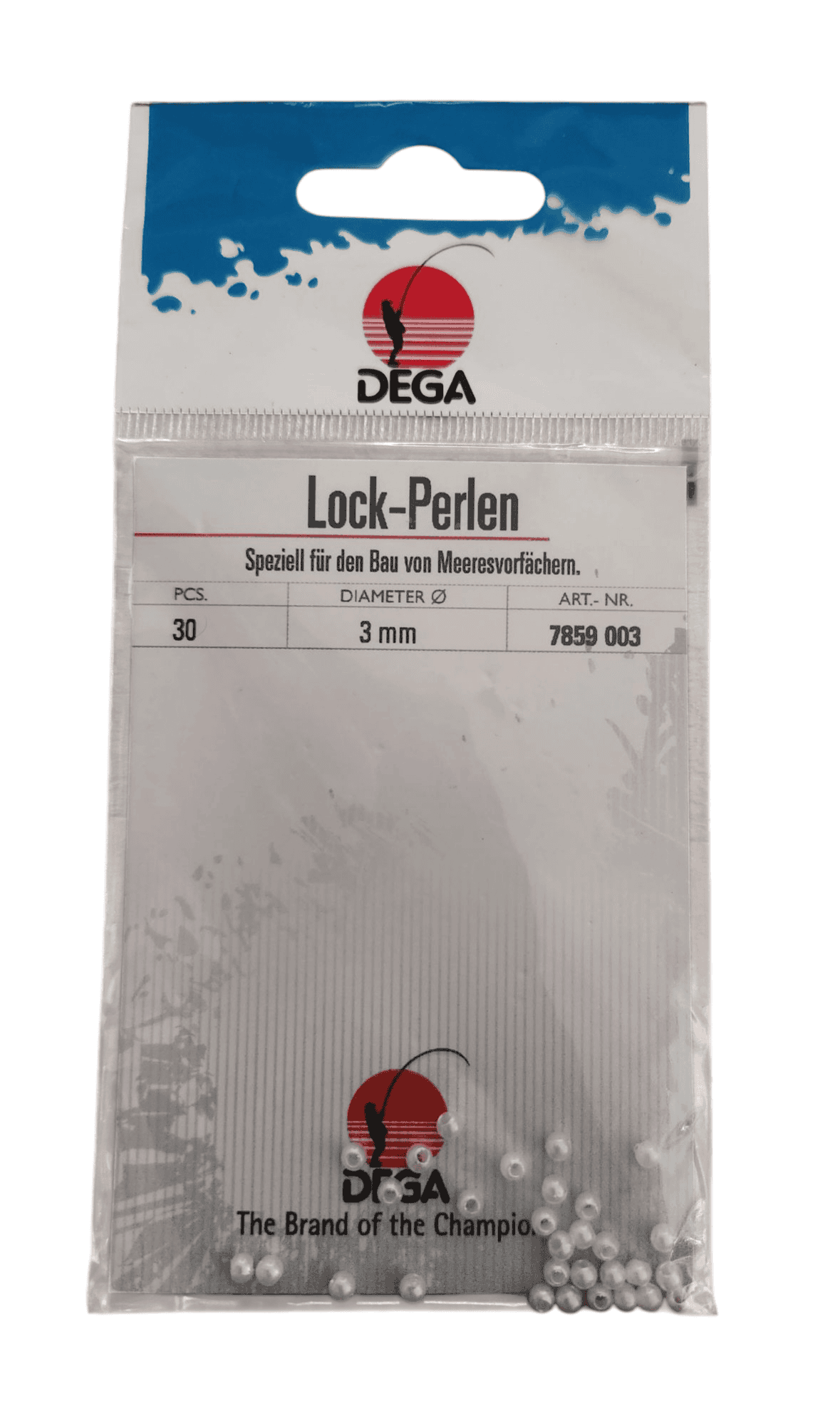 DEGA Lockperlen in Perlmutt-Weiß