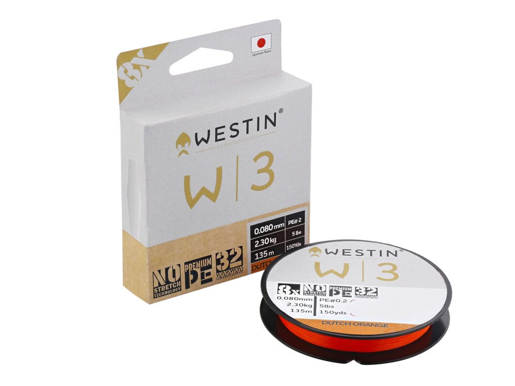W3 8-BRAID 135m DUTCH ORANGE 0,08mm