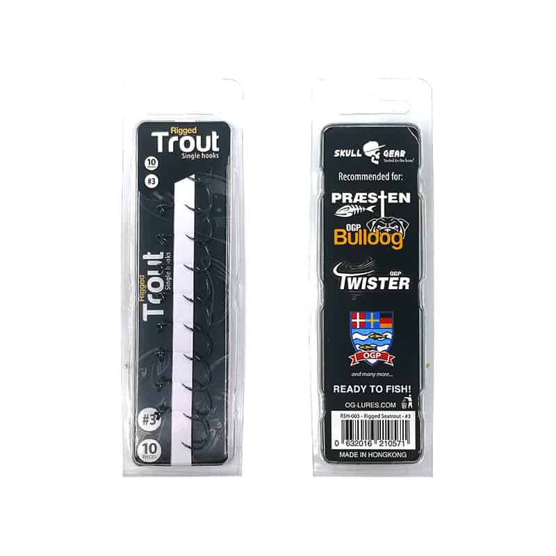 Rigged Trout - Einzelhaken mit Sprengring
